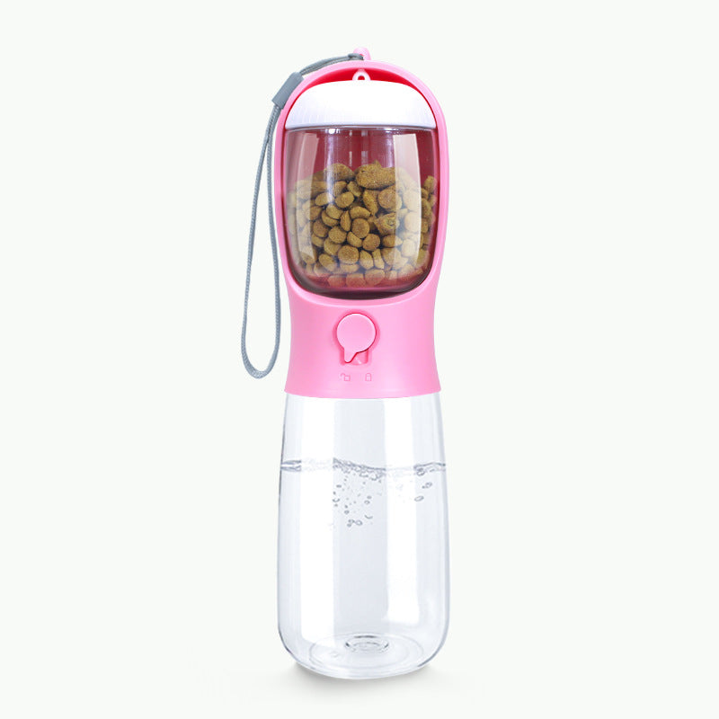 Pet dual-use cup pet accompanying cat and dog outdoor portable water cup dog drinking fountain