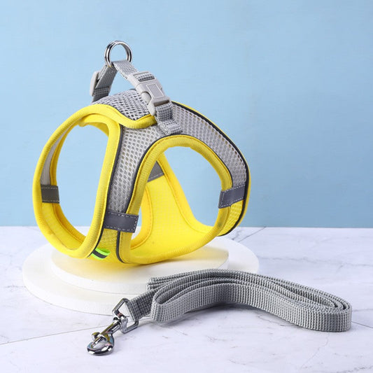 Pet Chest Harness Vest Type Dog Leash Reflective Harness Cat Chest And Back Pet Dog Leash eprolo