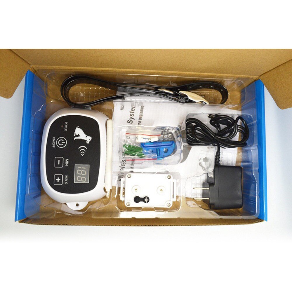 Wireless Electric Dog Pet Fence Containment System Transmitter Collar Waterproof LCD Display Dog Fence Safety Pet Supplies eprolo