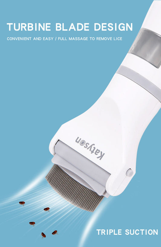 Pet Electric Flea Comb Lice Catcher Hair Cleaner Lice Catcher Pet Lice Comb Lice Remover eprolo