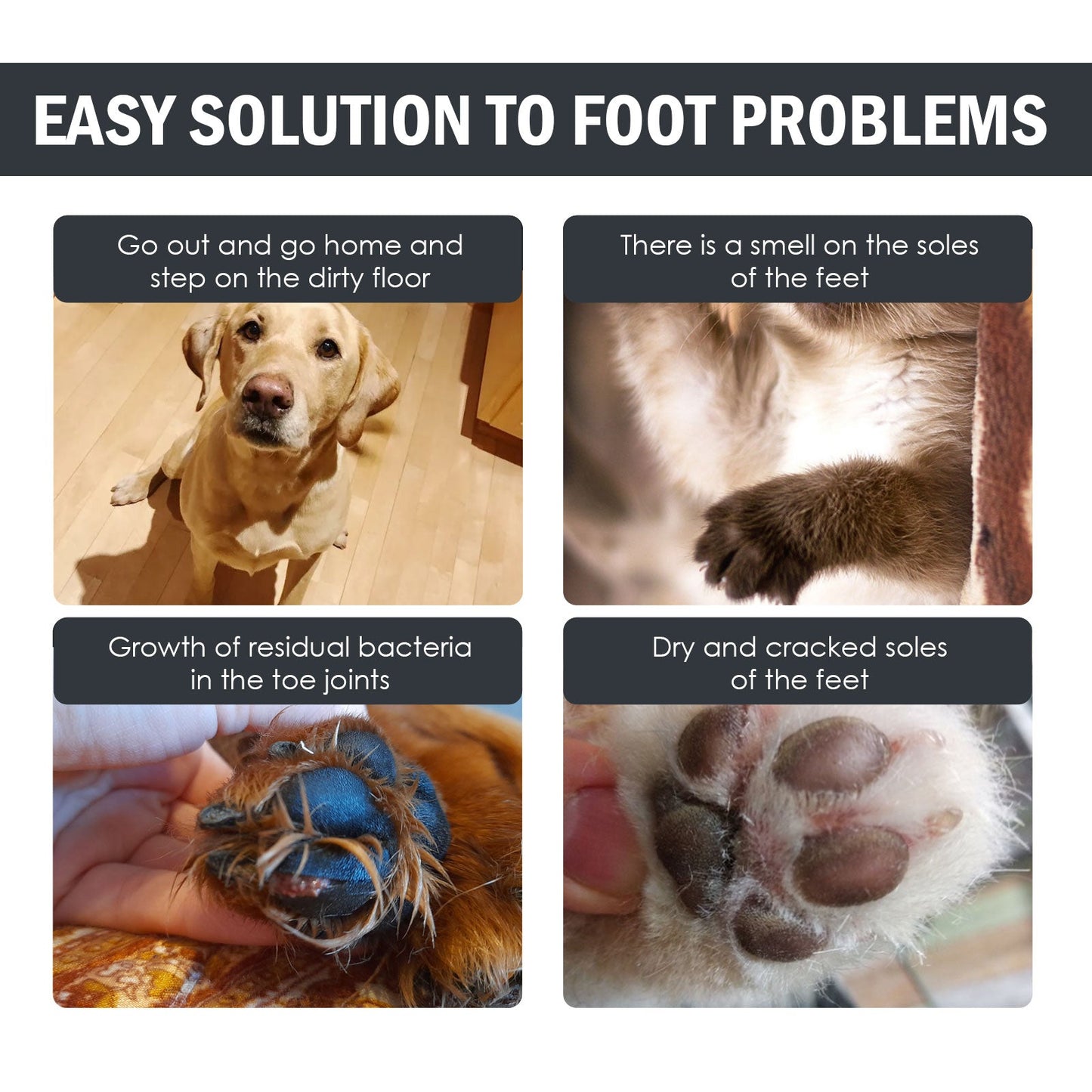 Pet Paw Cleaner, Dog Cat Paw Cleaning Foot Care Cleaner eprolo