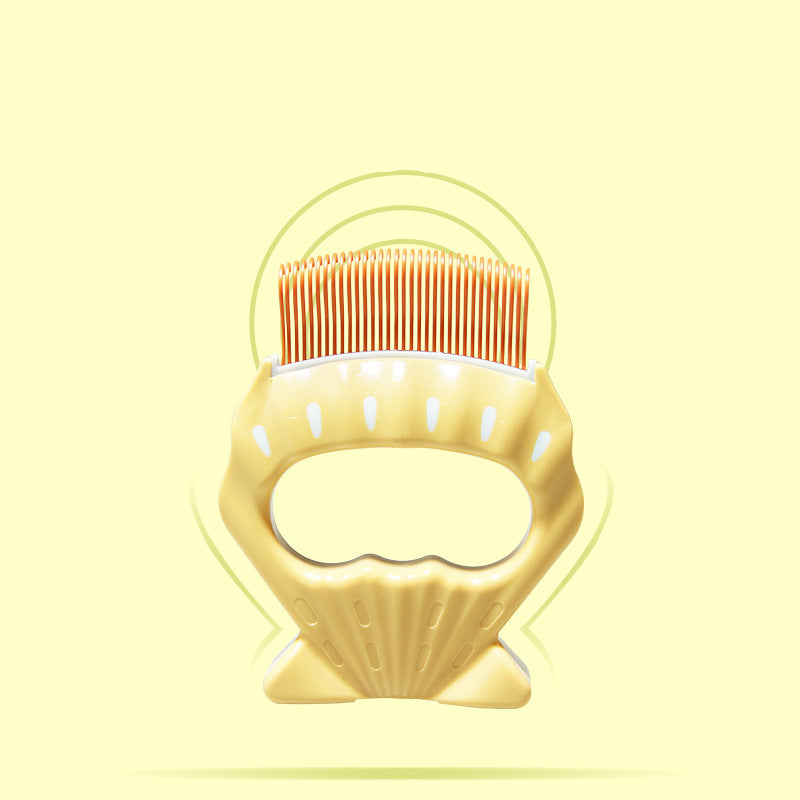 Pet Shell Comb To Remove Floating Hair Cat And Dog Cleaning Supplies Pet Bath Massage Cat Combing Brush eprolo