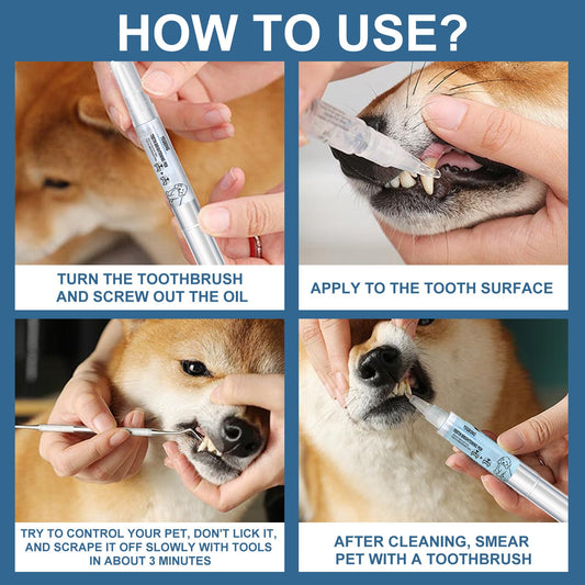 Pet Tooth Beauty Pen Dog Cat Cat Dog Pet tooth cleaning pen tartar stone cleaning tool eprolo