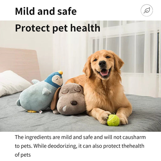 Pet Fabric Deodorizer Spray, Fresh Air Clean Pet Odors Indoor Air Fresh Long-Lasting Deodorant eprolo