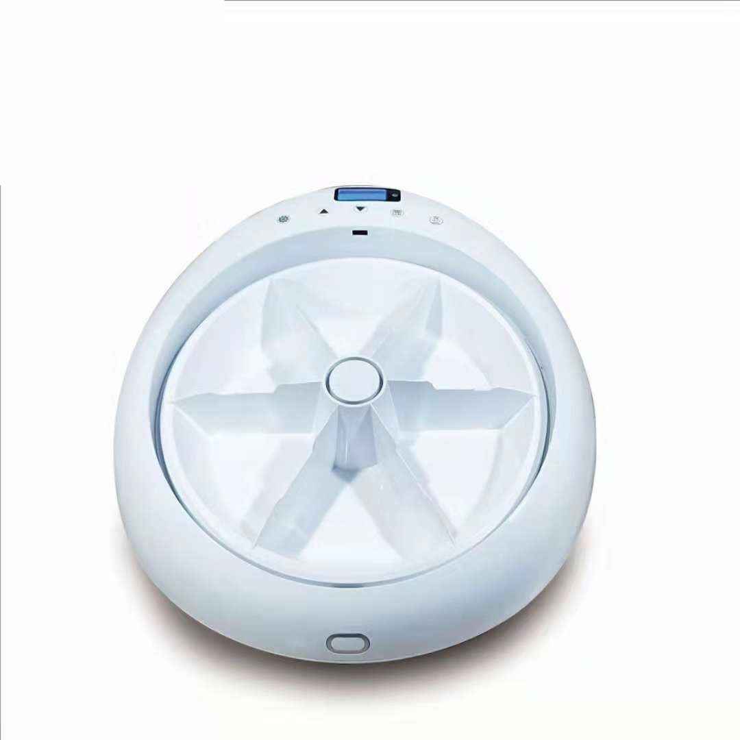 New Automatic Pet Feeder Intelligent Feeding 6-Meal Timing And Quantitative Led Blue Light Display Anti Pinch Foot