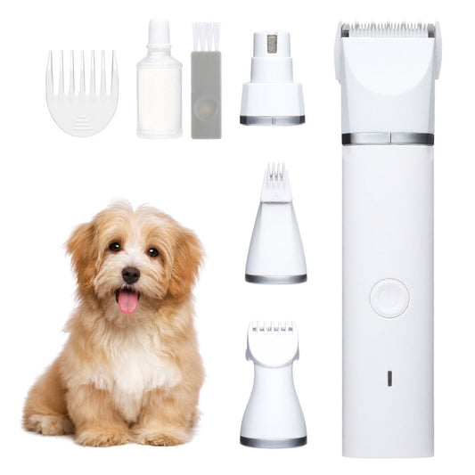 USB Pet Shaver Set Rechargeable Dog Clipper Pet Nail Grinder Electric Foot Shaver eprolo