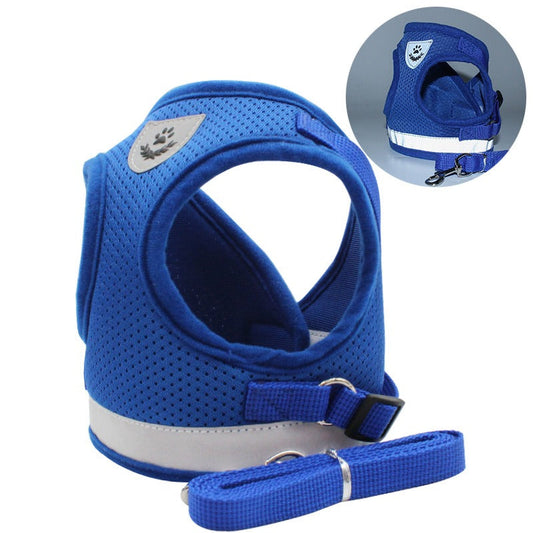 The New Pet Chest Strap Undershirt Dog Leash Reflective Breathable Dog Rope Pet Supplies eprolo