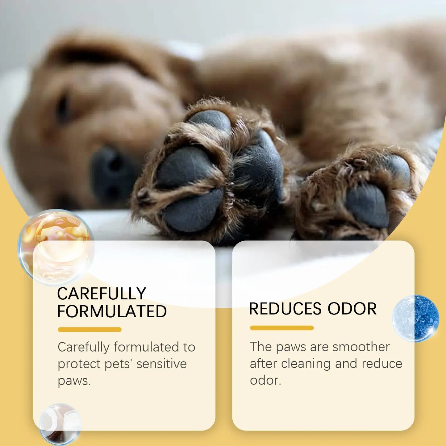 Pet Paw Foam Cleaner, Pet Cleaning, Moisturizing, Nourishing Cat and Dog Paw Care eprolo