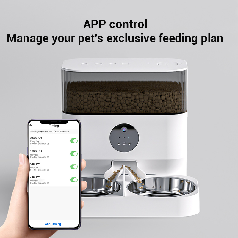 Dudu New Automatic Pet Feeder Cat Food Dog Food Timing Cat Self Feeding Machine Pet Supplies eprolo