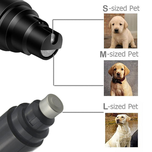 Rechargeable Dog Nail Grinders USB Charging Pet Nail Clippers Quiet Electric Dog Cat Paws Nail Grooming Trimmer Tools eprolo
