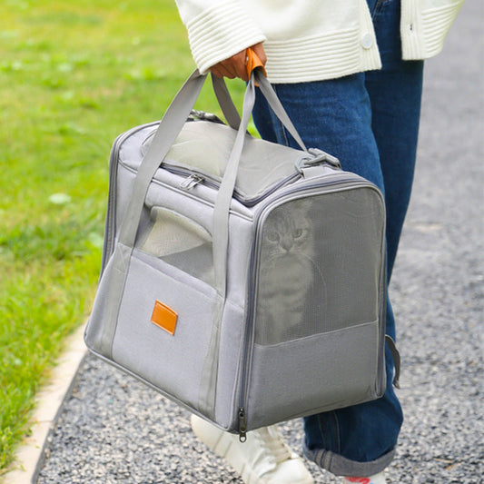 Cat Backpack Portable Folding Pet Go out Bag Breathable Single Shoulder Hand Cat Bag Large Capacity eprolo