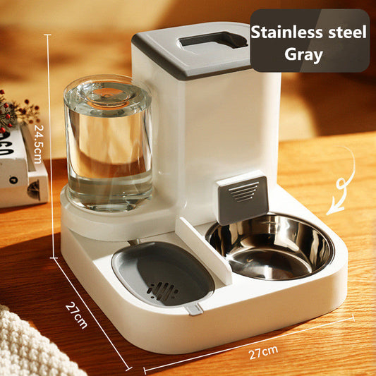 Automatic Cat Feeder Pet Bowls Dispenser Stainless Steel Bowls Cat Dog Pet Feeder Automatic eprolo