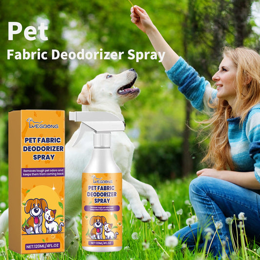 Pet Fabric Deodorizer Spray, Fresh Air Clean Pet Odors Indoor Air Fresh Long-Lasting Deodorant eprolo