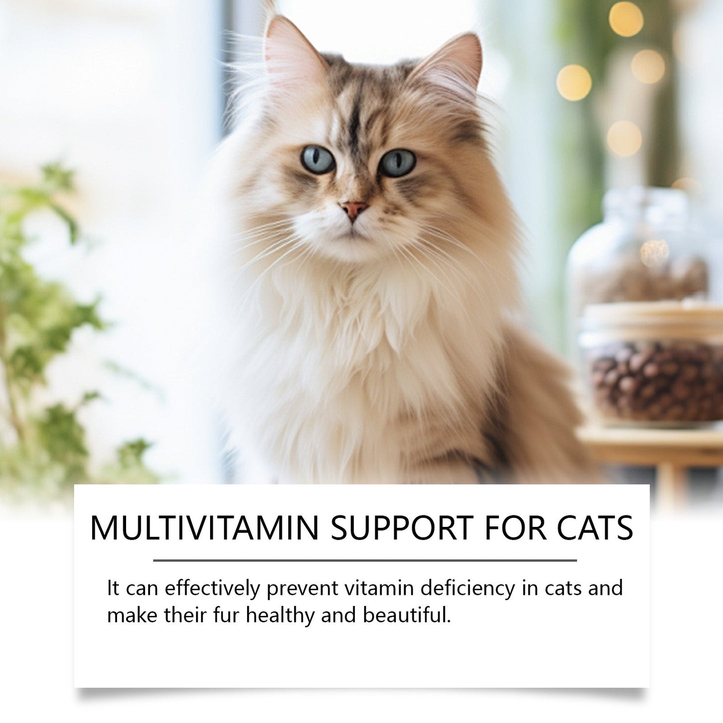 Pet Cat Multivitamin Tablets, Cats Supplement Vitamin Micronutrient Nutritional Supplements eprolo