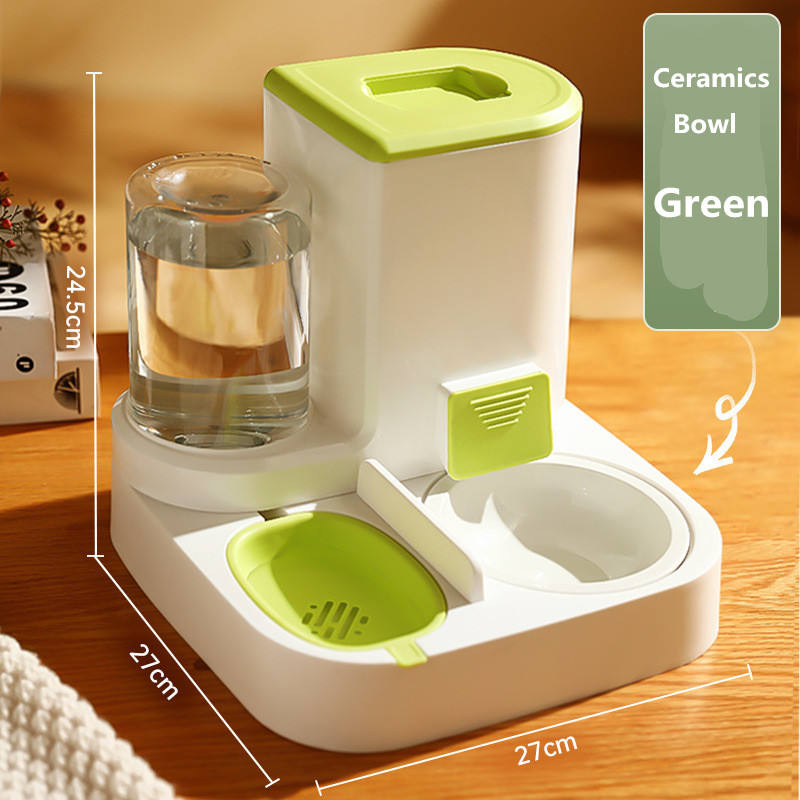 Automatic Cat Feeder Pet Bowls Dispenser Stainless Steel Bowls Cat Dog Pet Feeder Automatic eprolo