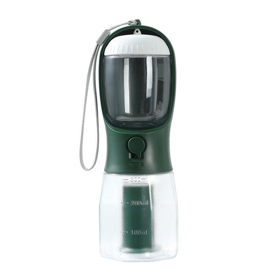 Pet Multifunctional Water Bottle 3 in 1 Portable Pet Water Bottle with Food Container and poop bag eprolo