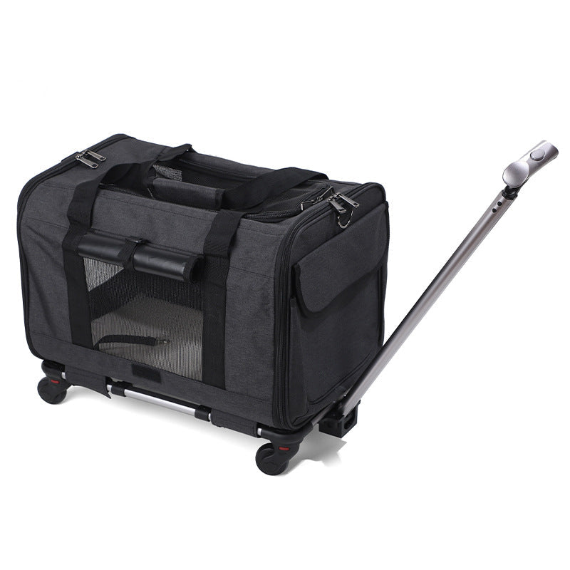 Travel Cat Carrier Summer Dog Pet Bag Foldable Cat Pet Box Breathable Portable Pet Trolley Case eprolo