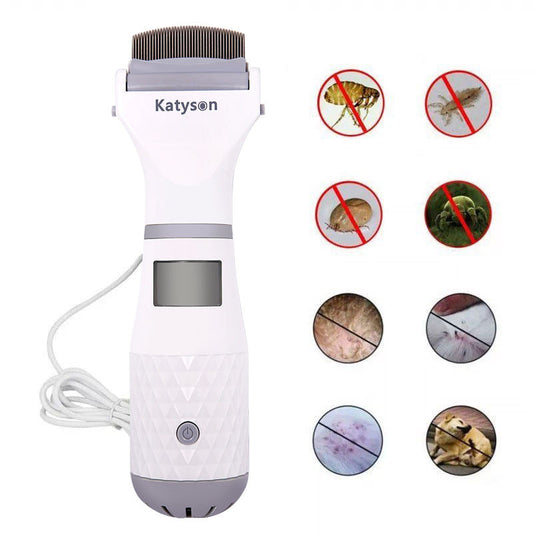 Pet Electric Flea Comb Lice Catcher Hair Cleaner Lice Catcher Pet Lice Comb Lice Remover eprolo