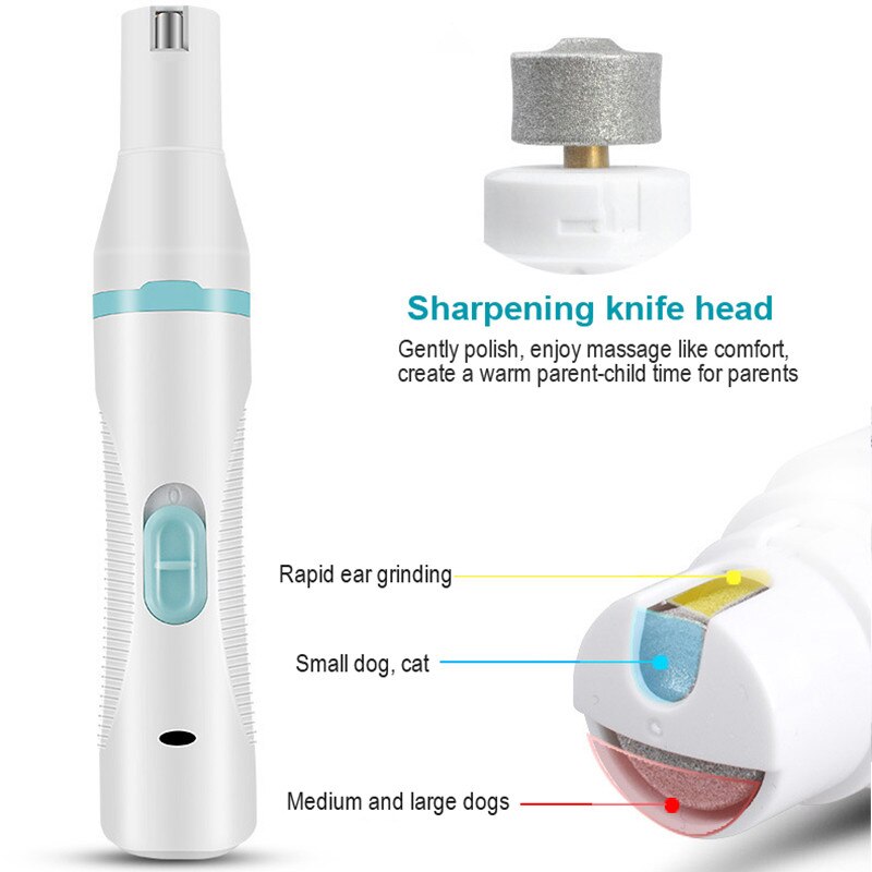 Multifunction 3 IN 1 Pet Grooming Machine Dog Cat Hair Trimmer Pets Clippers Nail Grinding & Foot Hair Trimmer USB Rechargeable eprolo