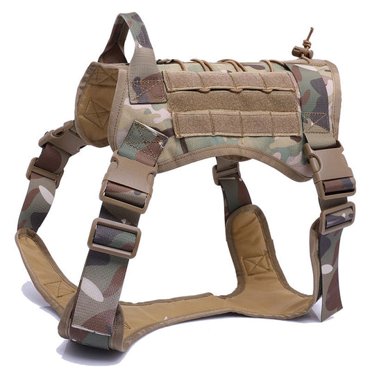 Military Tactical Dog Harness German Shepherd Pet Dog Vest With Handle Nylon Bungee Dog Leash Harness For Small Large Dogs Puppy eprolo