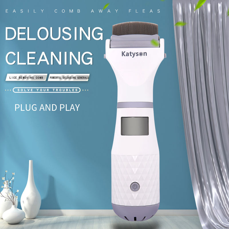 Pet Electric Flea Comb Lice Catcher Hair Cleaner Lice Catcher Pet Lice Comb Lice Remover eprolo