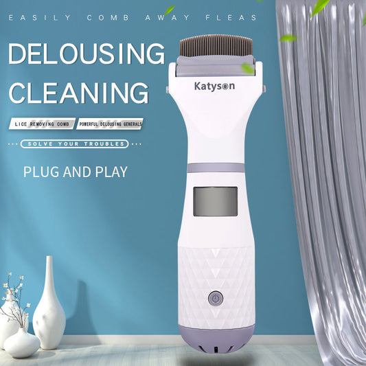 Pet Electric Flea Comb Lice Catcher Hair Cleaner Lice Catcher Pet Lice Comb Lice Remover eprolo