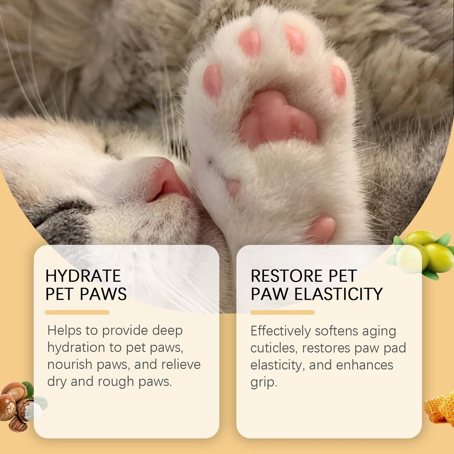 Pet Paw Care Stick for Moisturizing and Softening Paws to Prevent Dryness and Cracking eprolo