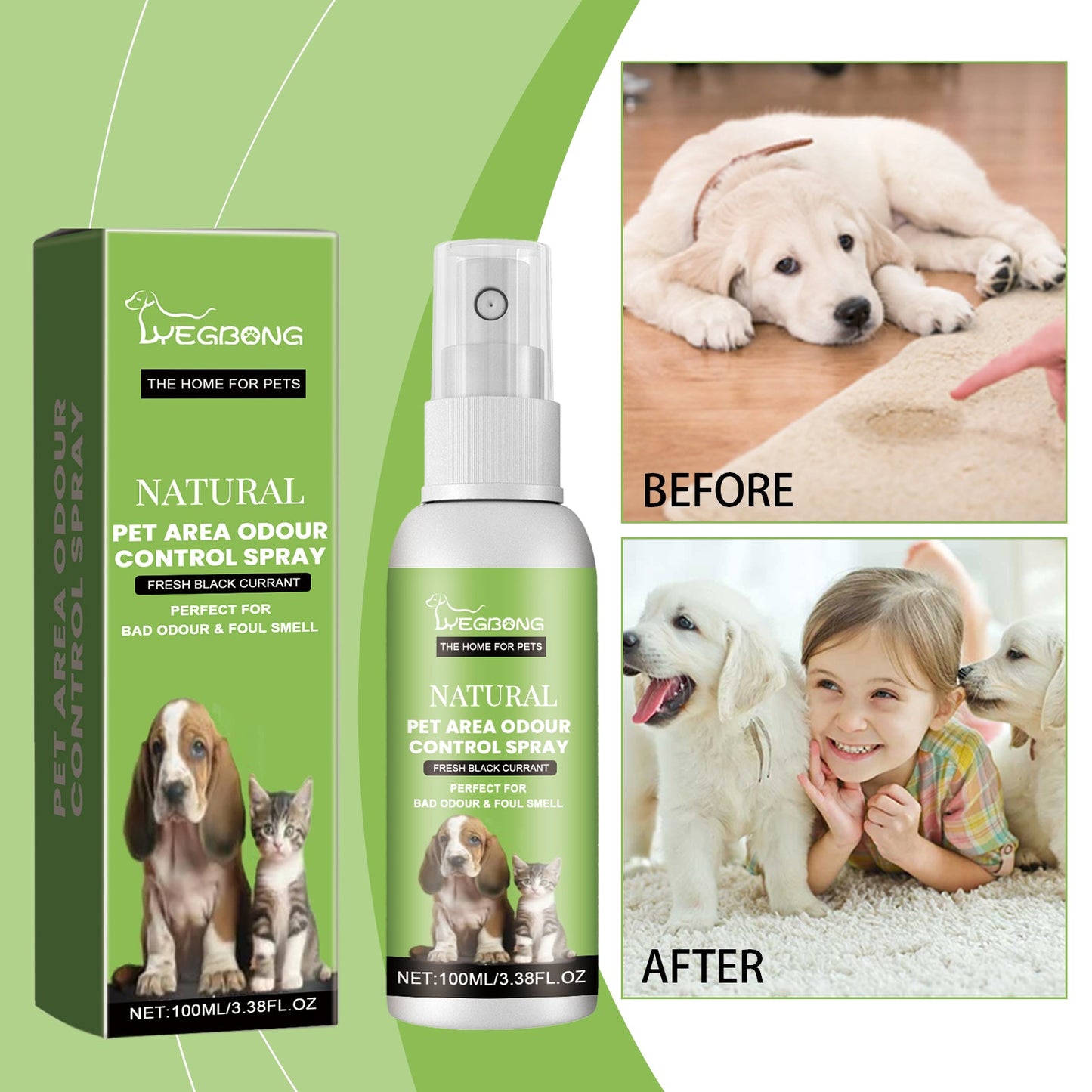 Pet Odor Spray, Indoor Pet Area Odor Cleaning And Fragrance Lasting Guardian Refreshing Spray eprolo