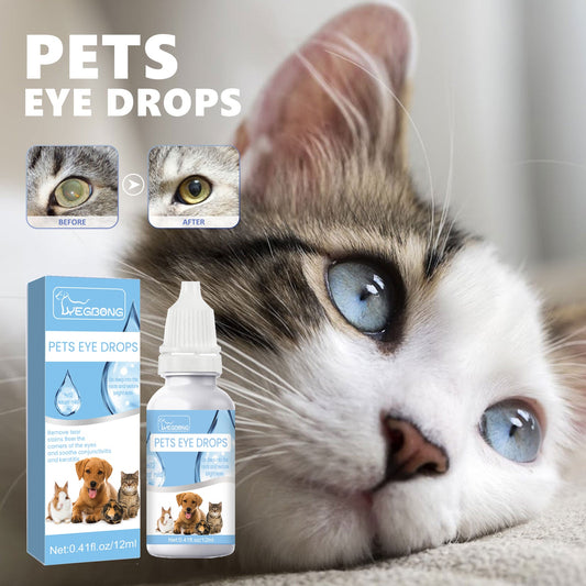 Yegbong Pet Eye Drops, Cats And Dogs Eye Cleaning Care Pet Eye Wash Tear Stain Remover eprolo