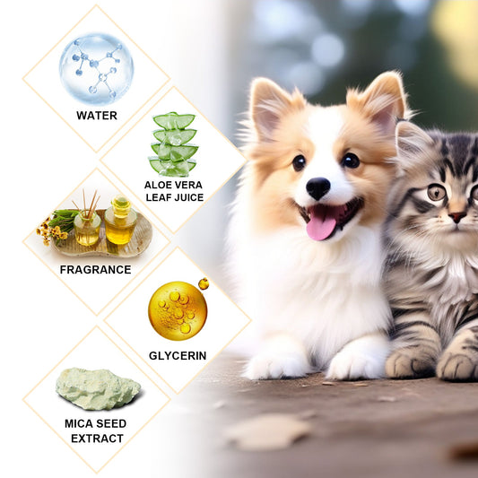 Pet Shampoo, Gentle Cleansing Of Pet Cat And Dog Hair With Smooth Unknotted Shampoo eprolo