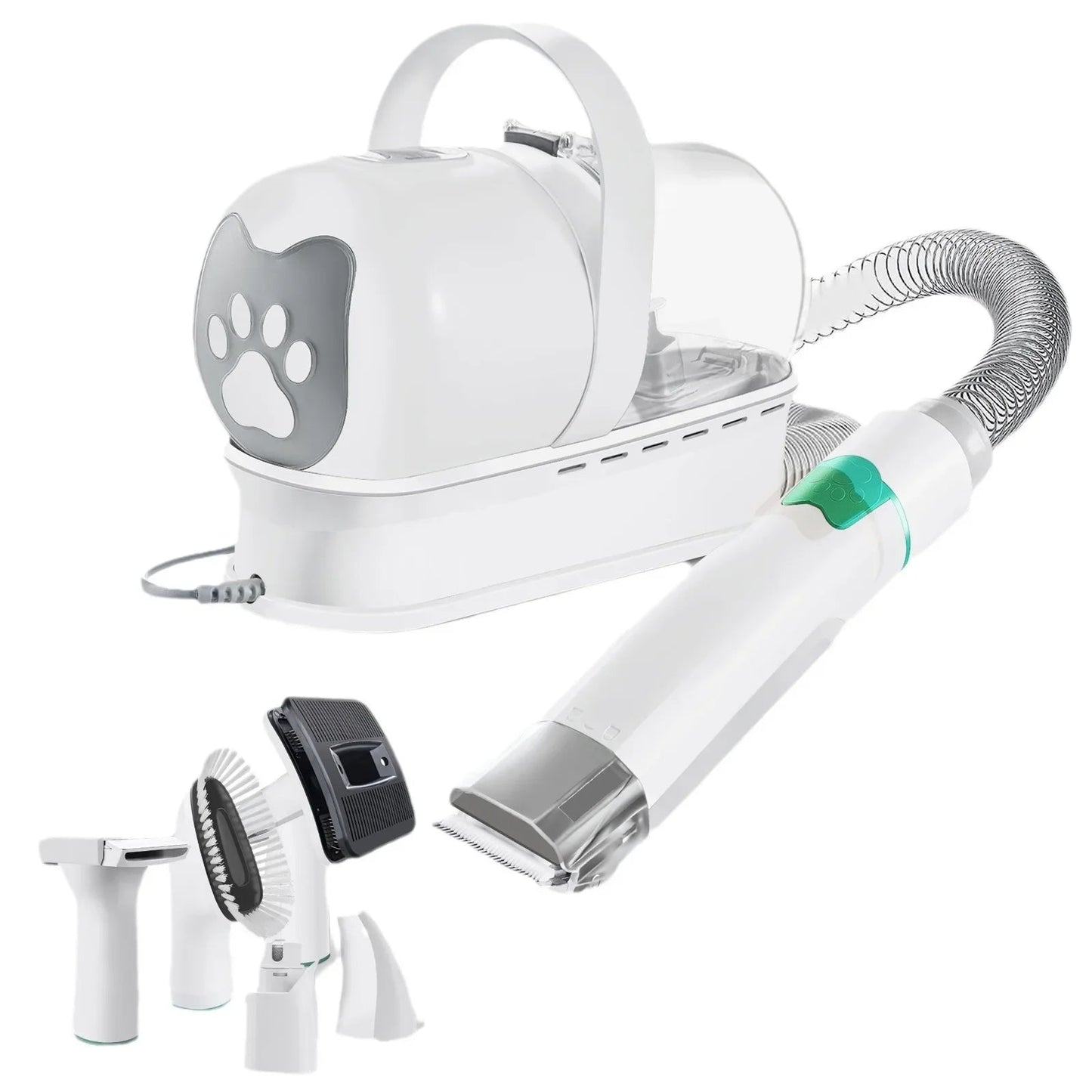 7 in 1 Pet Grooming Vacuum Kit Dog Grooming Clippers Pet Hair Remover with Power Large Suction & Low Noise Pet Hair Kits eprolo