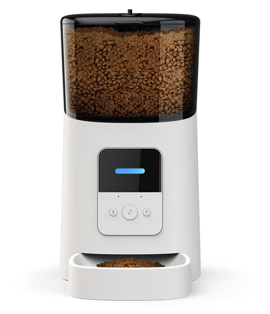 Smart Feed Automatic Dog and Cat Feeder Wi-Fi Enabled Pet Feeder Smartphone App for iPhone Voice Recorder and Programmable feed