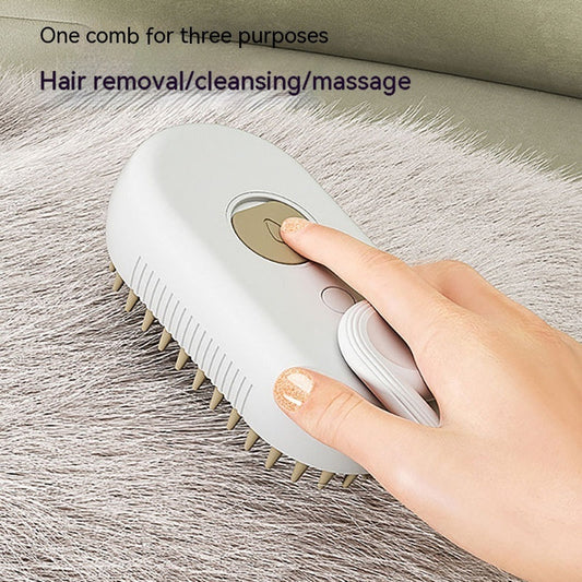 3-in-1 Cat Steam Brush | Electric Spray Pet Grooming Comb & Hair Removal Brush