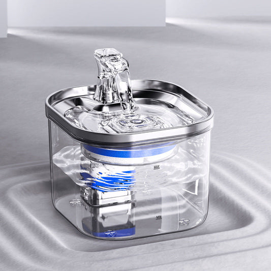 Intelligent Stainless Steel Automatic Pet Water Fountain | Silent Circulation Dispenser with Filter Filtration System for Cats & Dogs