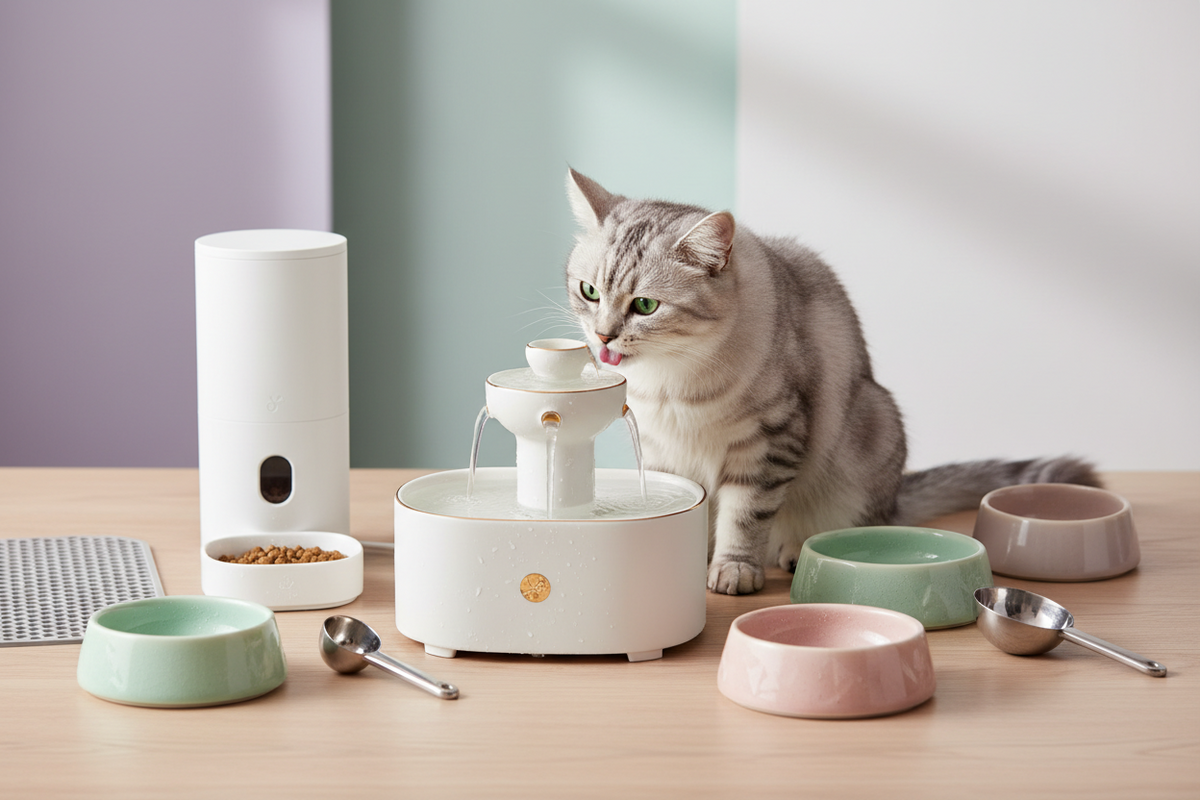 Fountains & Feeding For Cats