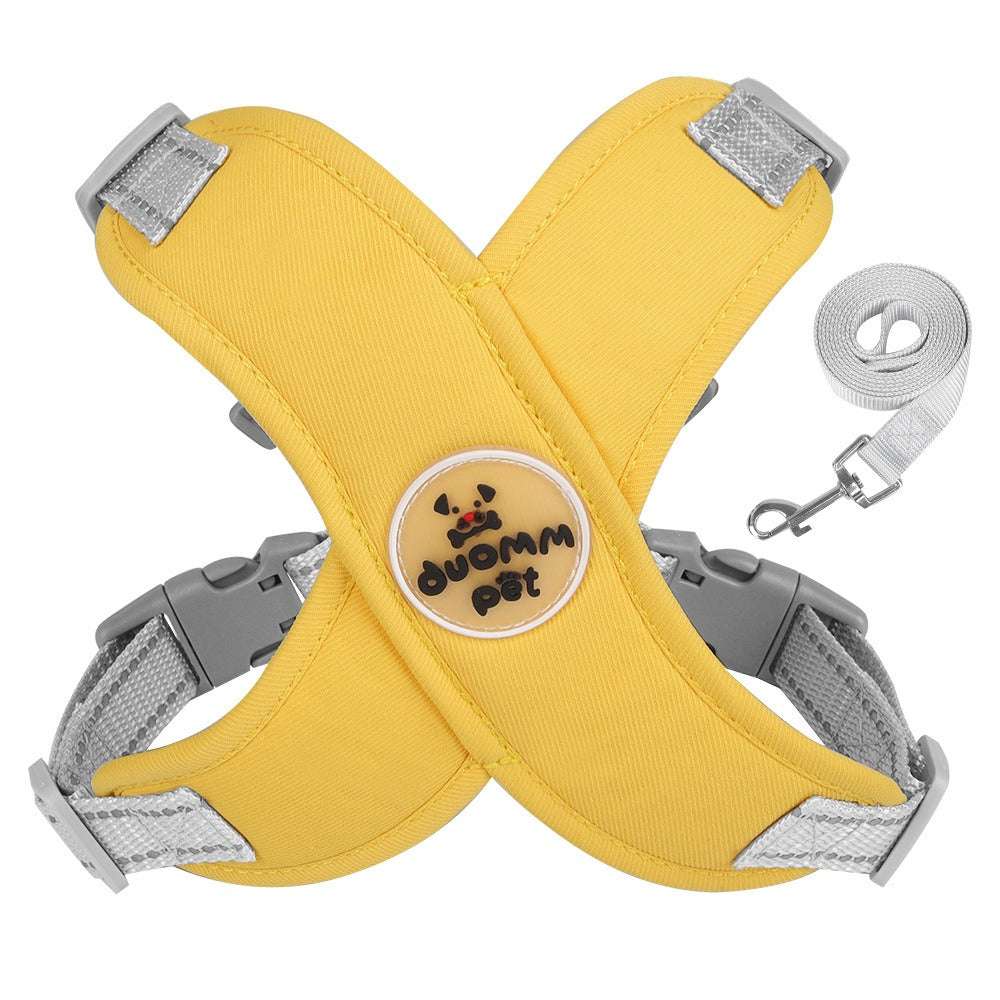 New style dog leash breathable pet chest and shoulder strap vest reflective dog leash pet leash eprolo