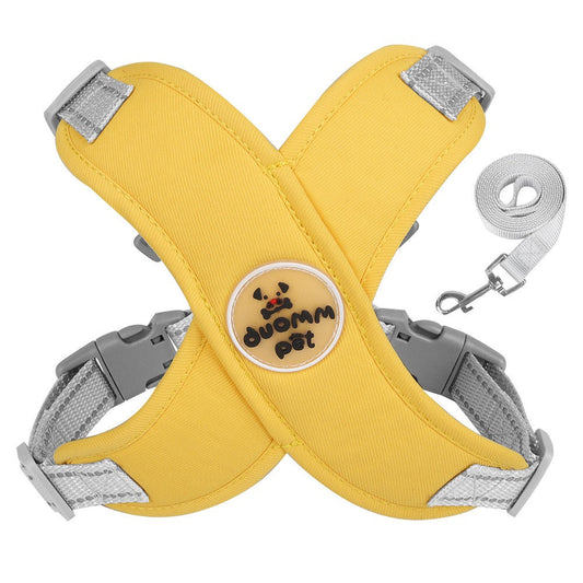 New style dog leash breathable pet chest and shoulder strap vest reflective dog leash pet leash eprolo