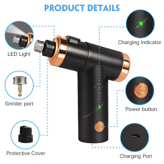 Rechargeable Pet Nail Clippers Dog Nail Polisher Cat Dog Nail Clipper Electric Pet Nail Polisher eprolo