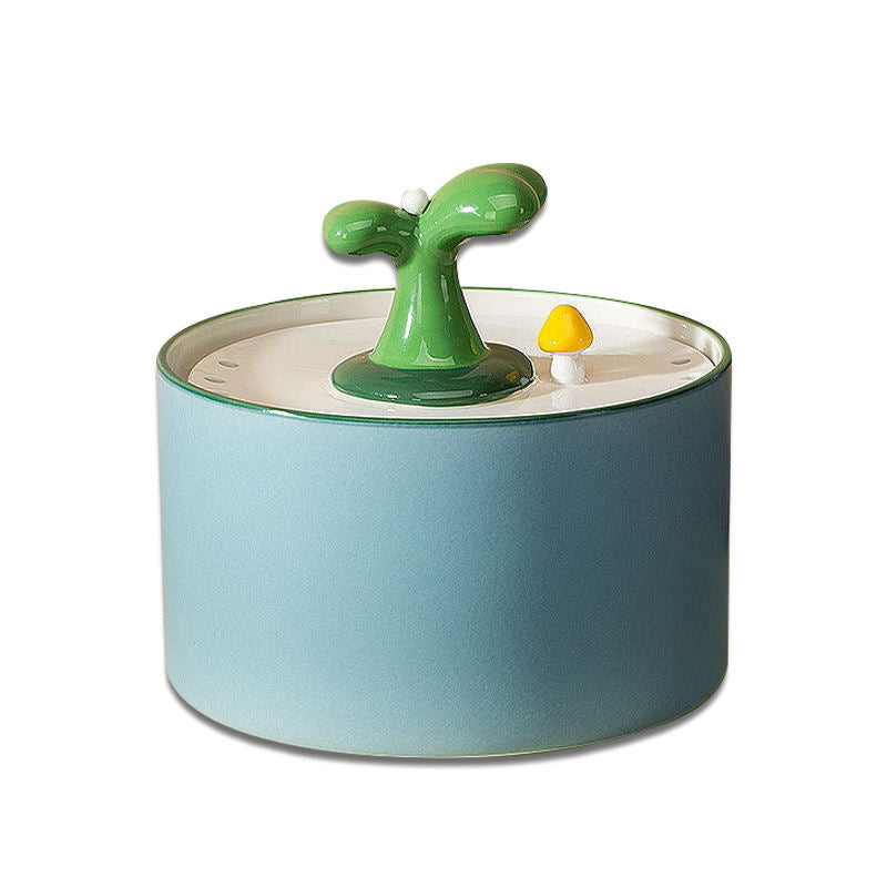 Cat Electric USB Ceramic Water Dispenser Mobile Automatic Water Dispenser Circulating Water Bowl Pet Supplies eprolo
