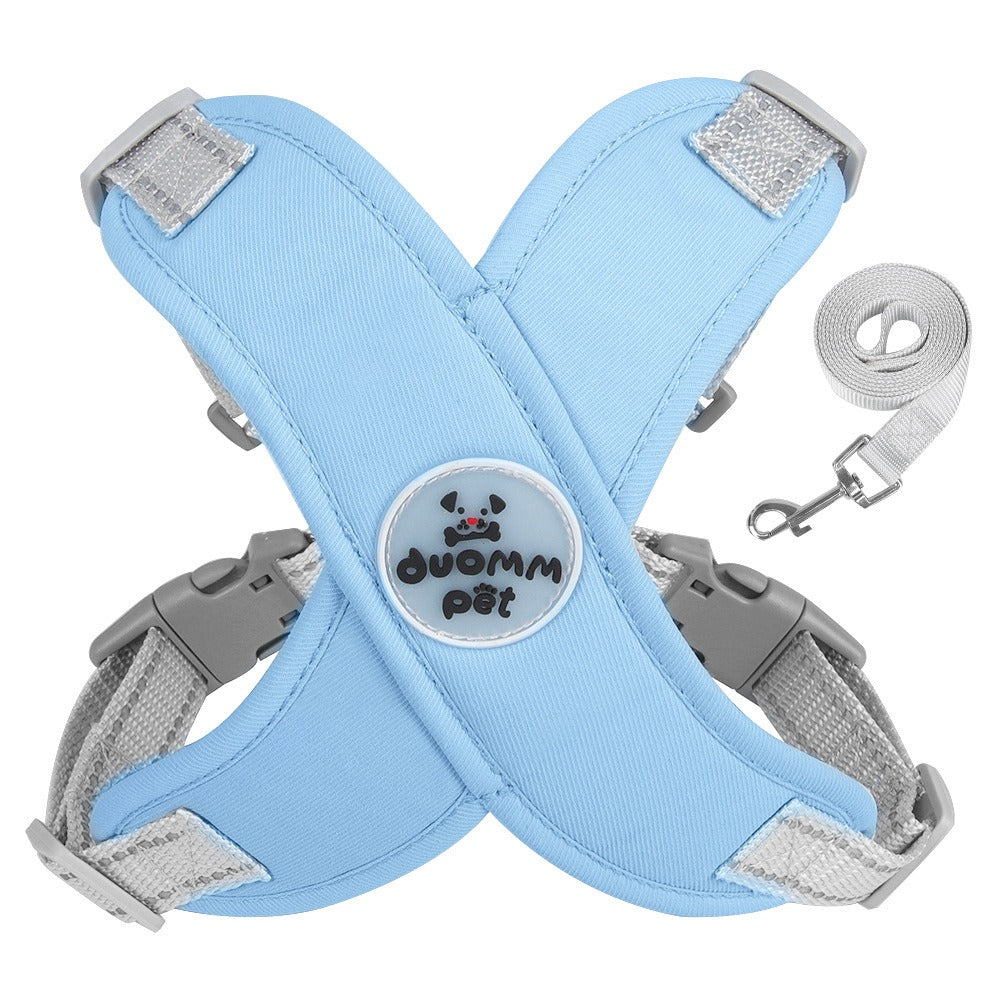 New style dog leash breathable pet chest and shoulder strap vest reflective dog leash pet leash eprolo