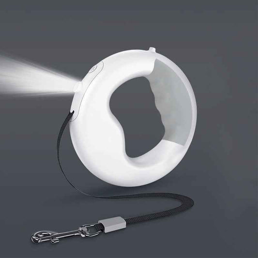New LED Light Dog Rope Pet Automatic Retractable Leash Ring Luminous Dog Walking Rope Pet Supplies