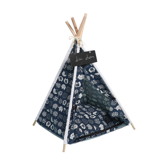Pet Tent Kennel Removable And Washable Canvas Dog Tent Pet Bed Pad Pet Supplies eprolo