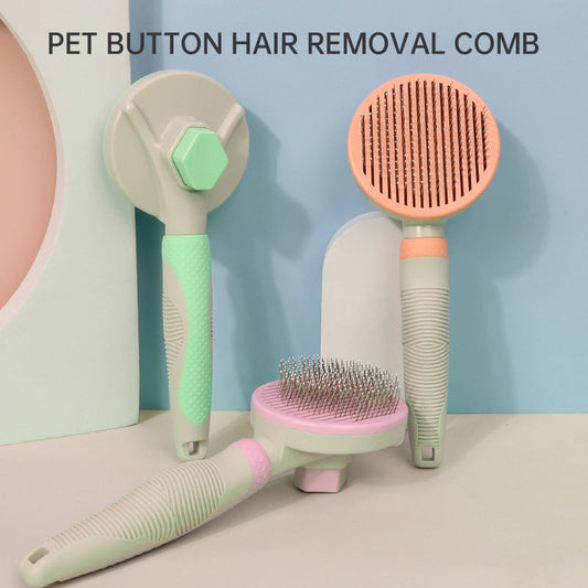 Pet Grooming Brush Self Cleaning Automatically Dog Cat Slicker Brush Remove Dog Hairs Pet Comb eprolo