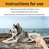 Pet Fabric Deodorizer Spray, Fresh Air Clean Pet Odors Indoor Air Fresh Long-Lasting Deodorant eprolo