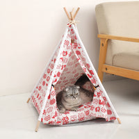 Pet Tent Kennel Removable And Washable Canvas Dog Tent Pet Bed Pad Pet Supplies eprolo