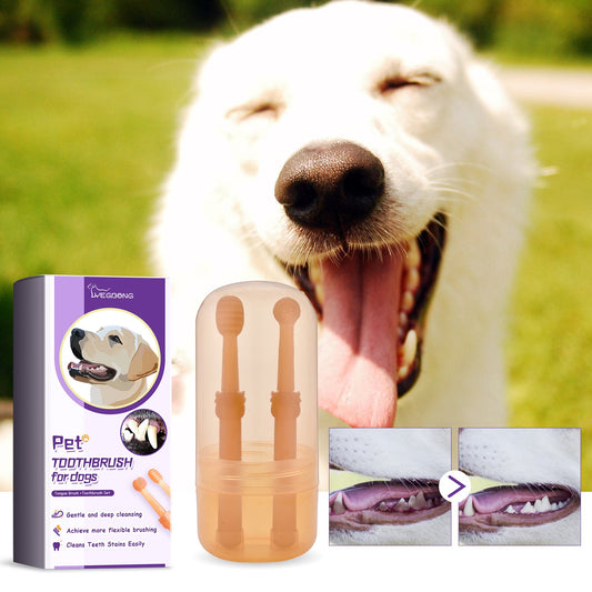Pet Toothbrush For Dogs, Pet Oral Cleaning Dental Stains Dental Health Care eprolo
