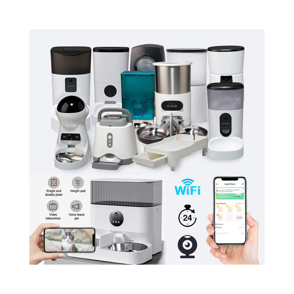 Wifi Smart APP Pet Feeder Household use Microchip Dog Automatic Pet Feeder Automatic Pet Feeder eprolo