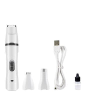 Multifunction 3 IN 1 Pet Grooming Machine Dog Cat Hair Trimmer Pets Clippers Nail Grinding & Foot Hair Trimmer USB Rechargeable eprolo
