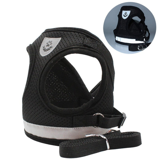 The New Pet Chest Strap Undershirt Dog Leash Reflective Breathable Dog Rope Pet Supplies eprolo