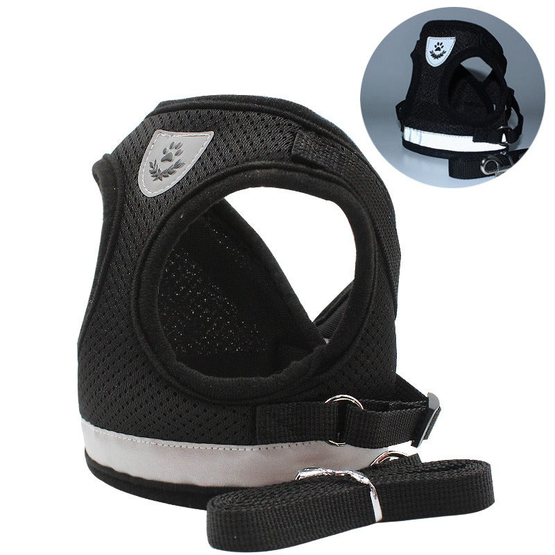 The New Pet Chest Strap Undershirt Dog Leash Reflective Breathable Dog Rope Pet Supplies eprolo